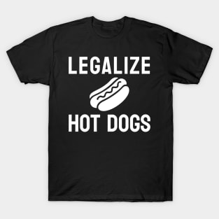 Legalize Hot Dogs Funny Foodie Protest T-Shirt
